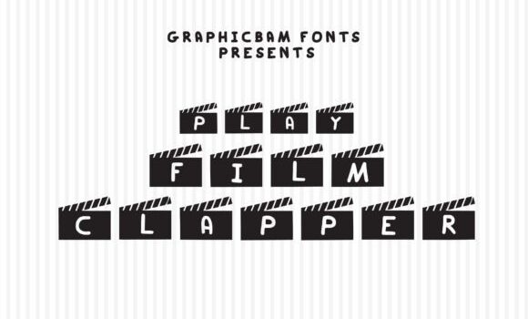 Play Film Clapper Font - Featured Image