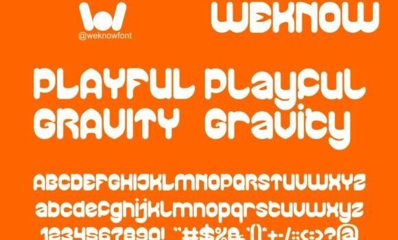 Playful Gravity Font - Featured Image