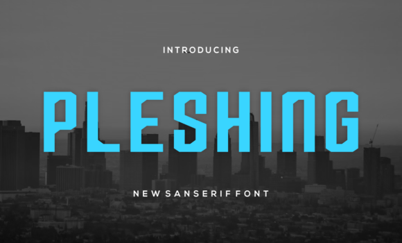 Pleshing Font Fonts Free Download Pleshing Font - Featured Image