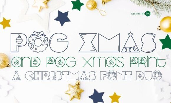 Pog Xmas Duo Font Fonts Free Download Pog Xmas Duo Font - Featured Image