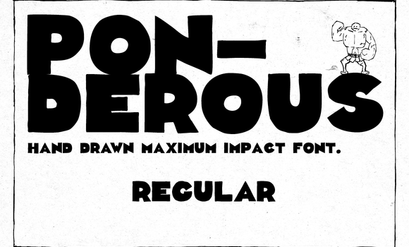 Ponderous Regular Font - Featured Image