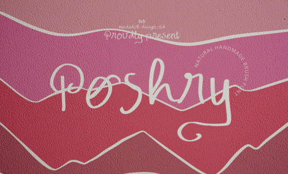 Poshry Regular Font - Featured Image