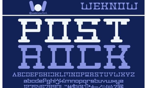 Post Rock Font - Featured Image