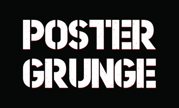 Poster Grunge Font - Featured Image