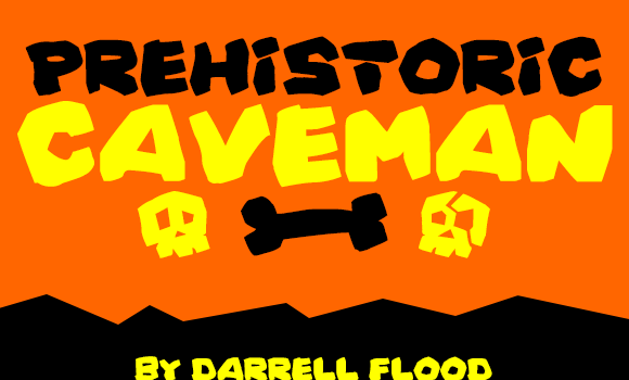 Prehistoric Caveman Font - Featured Image