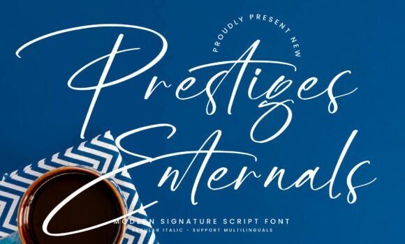 Prestiges Enternals Font - Featured Image