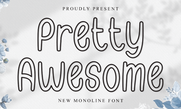 Pretty Awesome Font - Featured Image