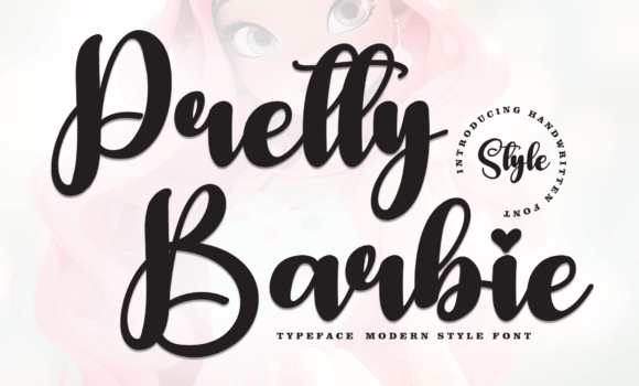 Pretty Barbie Font - Featured Image