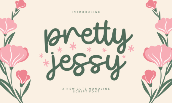 Pretty Jessy Font - Featured Image