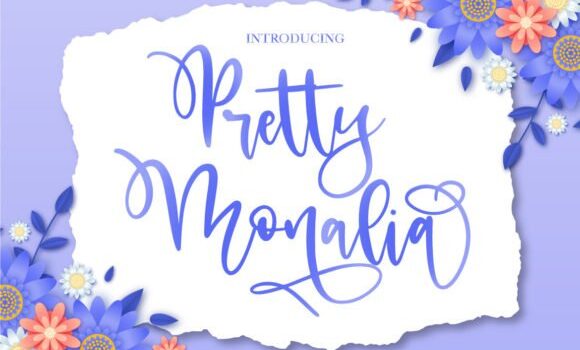 Pretty Monalia Font - Featured Image