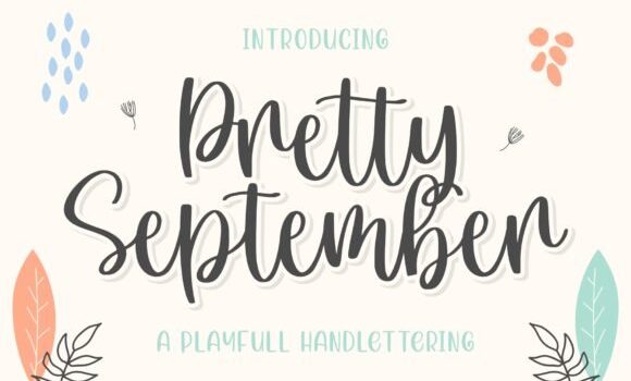 Pretty September Font - Featured Image