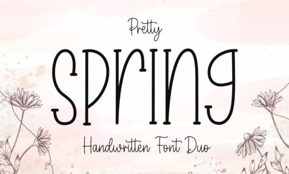 Pretty Spring Font - Featured Image