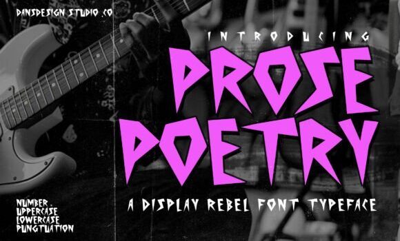 Prose Poetry Font - Featured Image