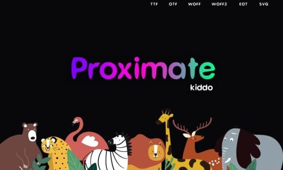 Proximate Kiddo Font - Featured Image