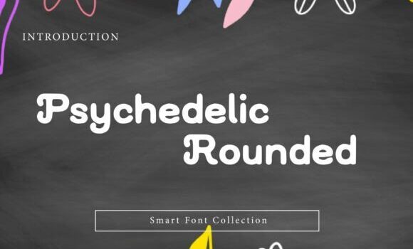 Psychedelic Rounded Font - Featured Image