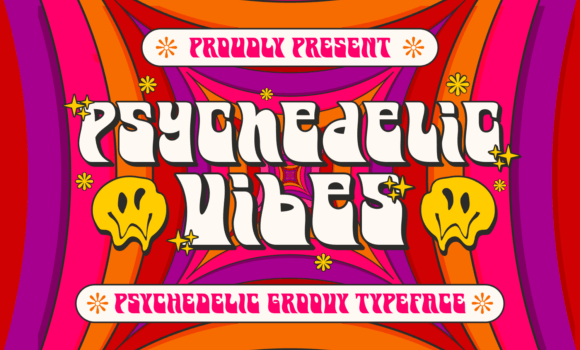 Psychedelic Vibes Font - Featured Image