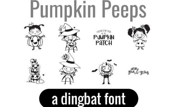 Pumpkin Peeps Dingbats Font Fonts Free Download Pumpkin Peeps Dingbats Font - Featured Image