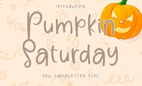 Pumpkin Saturday Font - Featured Image