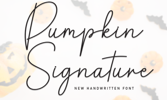 Pumpkin Signature Font - Featured Image