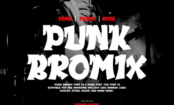 Punk Bromix Font - Featured Image