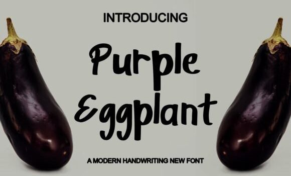 Purple Eggplant Font - Featured Image