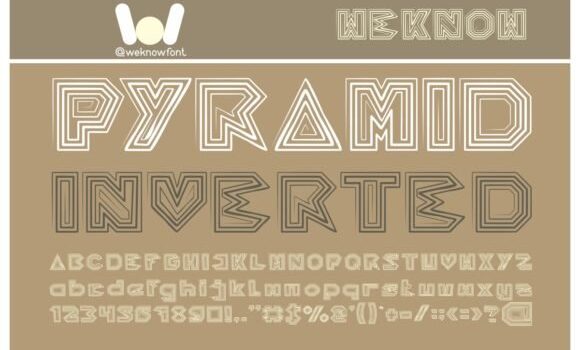 Pyramid Inverted Font - Featured Image