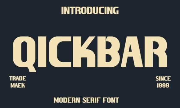 Qickbar Font - Featured Image