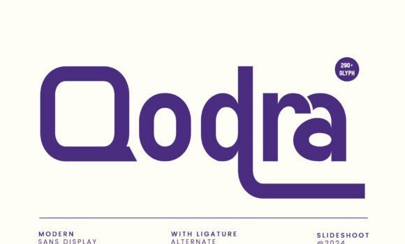 Qodra Sans Serif Font - Featured Image