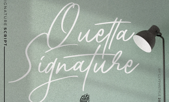 Quetta Signature Font - Featured Image