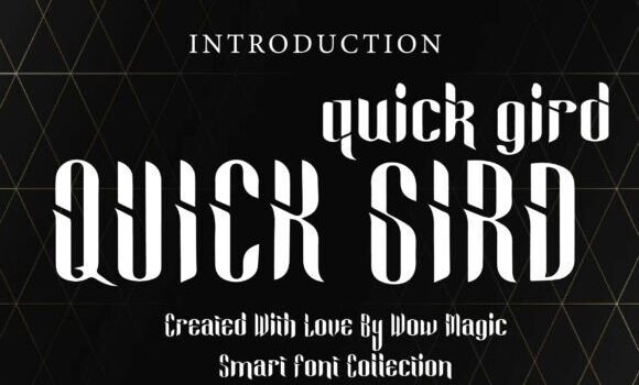 Quick Gird Font Fonts Free Download Quick Gird Font - Featured Image