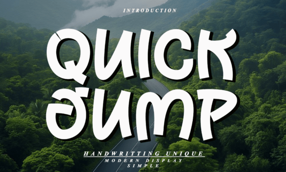 Quick Jump Font Fonts Free Download Quick Jump Font - Featured Image