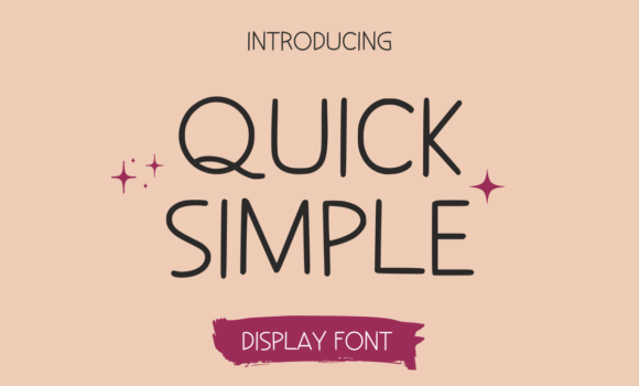 Quick Simple Font - Featured Image