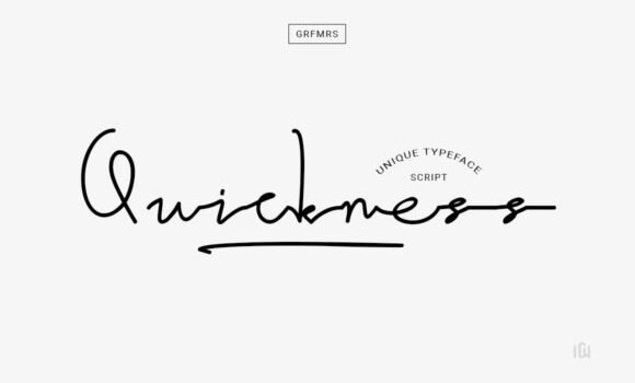 Quickness Font - Featured Image