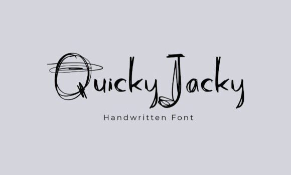 Quicky Jacky Font Fonts Free Download Quicky Jacky Font - Featured Image
