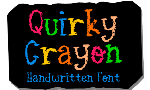 Quirky Crayon Font - Featured Image