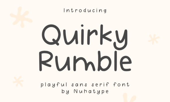 Quirky Rumble Font - Featured Image