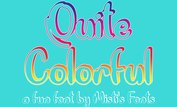 Quite Colorful Font - Featured Image