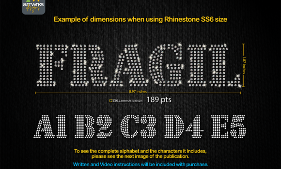 RS03 Seal Bold Rhinestone Template TTF Font - Featured Image