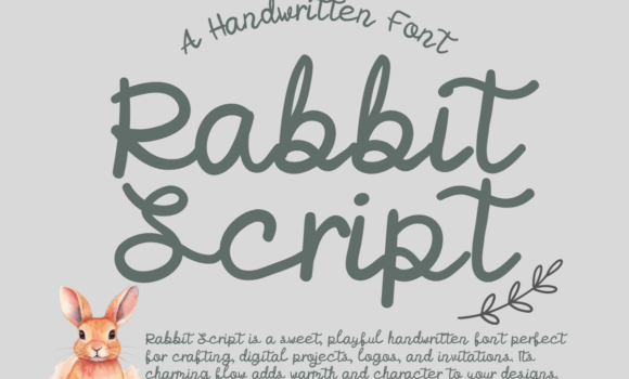Rabbit Script Font - Featured Image