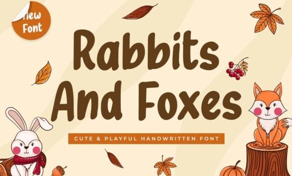 Rabbits and Foxes Font - Featured Image