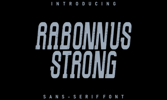 Rabonnus Strong Font - Featured Image