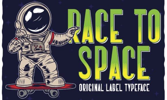 Race to Space Font - Featured Image