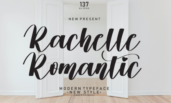 Rachelle Romantic Font - Featured Image