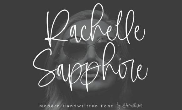 Rachelle Sapphire Font - Featured Image