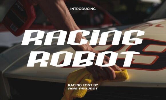 Racing Robot Font - Featured Image