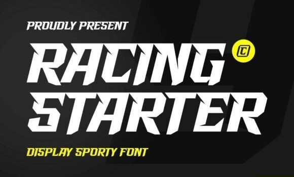 Racing Starter Font Fonts Free Download Racing Starter Font - Featured Image
