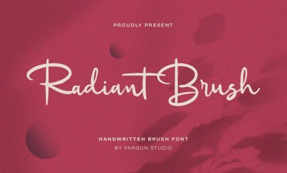 Radiant Brush Font - Featured Image