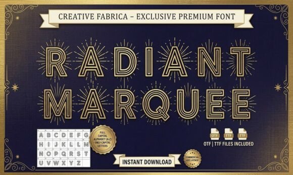 Radiant Marquee Font Fonts Free Download Radiant Marquee Font - Featured Image