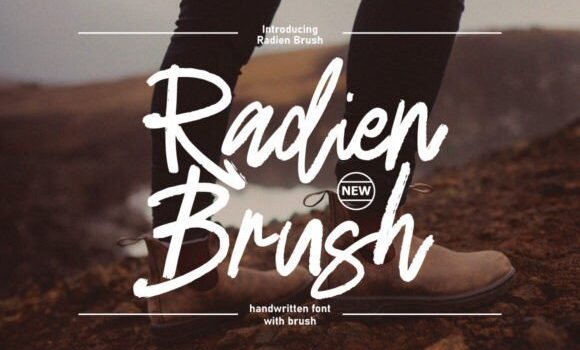 Radien Brush Font - Featured Image