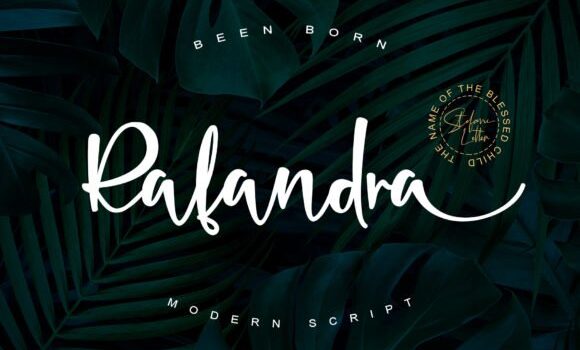 Rafandra Font Fonts Free Download Rafandra Font - Featured Image
